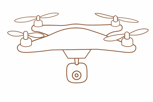 無人機簡筆畫詳細步驟